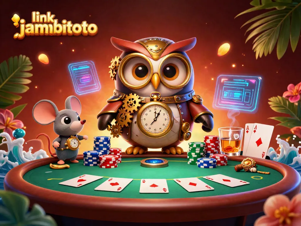 Experience dynamic gaming with link jambitoto in an ultra-detailed 3D steampunk casino scene.